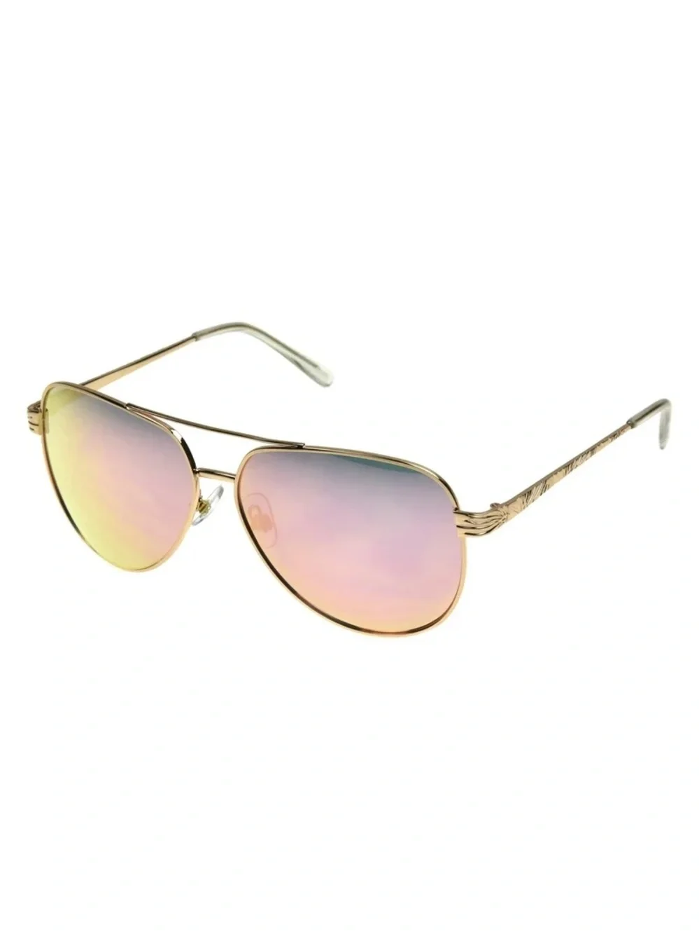 Foster Grant Women's Aviator Fashion Sunglasses Rose Gold NWOT